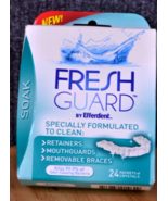 Fresh Guard Soak by Efferdent 24 Count for Retainers Clear Braces Mouth ... - €33,12 EUR