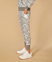 Marika Gray &amp; Ivory Leopard Comfort 27&#39;&#39; Pocket Drawstring-Waist Joggers... - £15.29 GBP