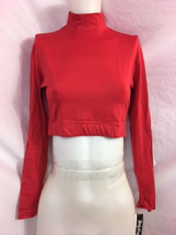 Body Wrappers BW Prowear Cheer Pullover Turtleneck Crop, Red, XS, New - £7.58 GBP