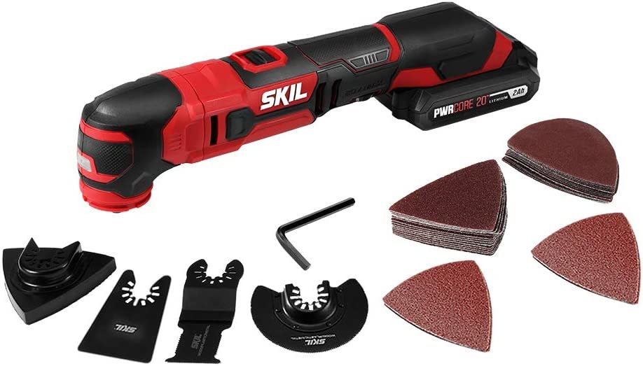 Skil 20V Oscillating Tool Kit With 32 Pcs. Accessories Includes 2.0Ah, Os593002. - $116.93