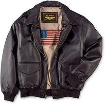 A2 Air Force Flight Bomber Genuine Leather Jacket For Mens - £42.73 GBP+