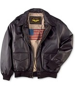 A2 Air Force Flight Bomber Genuine Leather Jacket For Mens - £41.99 GBP+