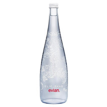 Evian Limited Edition Glass Bottle-750 Ml X 1 Bottle - £58.67 GBP