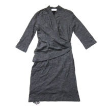 NWT MM. Lafleur Casey in Grey Black Houndstooth Ruched Faux Wrap Jersey Dress XL - £100.97 GBP