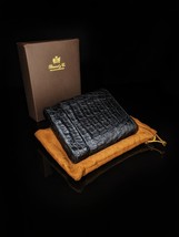 Brizard and Co.&quot; 4- Cigar Case - Black Caiman Alligator Golfers Case NIB - £475.61 GBP