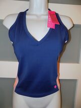 Lilly Pulitzer Vanti Luxletic UPF 50+ Oyster Bay Navy Bra Tank Top Size ... - $68.40