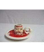 Vintage Christmas Double Sided Candle Holder Santa/Mrs.Claus Lipper &amp; Ma... - €21,49 EUR