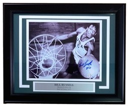 Bill Russell Autografato con Cornice 8x10 Usf Basket Foto Altman Ologramma - £379.39 GBP