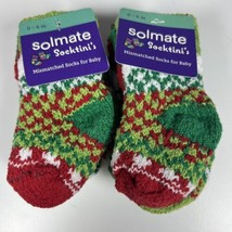 Solmate Mismatched Socks for Baby XS 0-6 Months Socktinis Humbug 5 Pair - $15.83