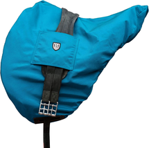Premium Waterproof/Breathable Fleece-Lined Saddle Cover Azure Blue - $56.16