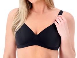 Cuddl Duds Intimates Smooth Micro Perfect Support Wirefree Bra - Anthrac... - £20.22 GBP
