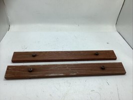 LOT OF 2 VINTAGE FOLDING LAWN CHAIR REDWOOD REPLACEMENT PARTS NARROW 13&quot;... - $284.64 MXN