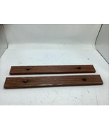 LOT OF 2 VINTAGE FOLDING LAWN CHAIR REDWOOD REPLACEMENT PARTS NARROW 13&quot;... - $284.64 MXN