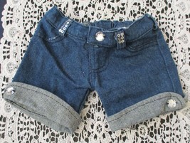 Build A Bear Workshop Denim Shorts with Rhinestones &amp; Sequins - £8.59 GBP