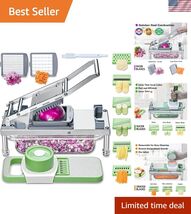 Durable Stainless Steel Vegetable Chopper - 8 Blades &amp; Effortless Operation - $147.99