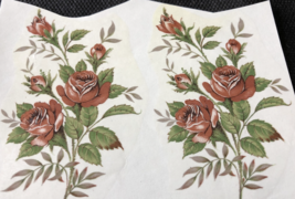 M72 - Ceramic Waterslide Vintage Decal -  4 Rose Bouquet - 3.25&quot; - $28.55 MXN