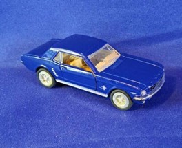 1964 1/2 Ford Mustang Blue Pull Back - Kinsmart KT5351 Scale 1/36 Car - $12.19