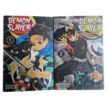 Demon Slayer Comic Manga Japanese Book English Version Vol 1-2 Anime - £102.69 GBP