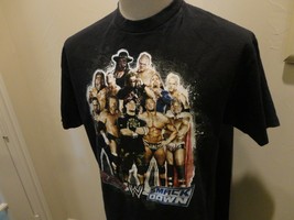 2007 WWE Raw Smackdown John Cena Wrestling Fighting Champs Black T Shirt... - $30.79