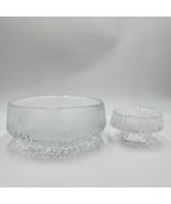 Iittala Ultima Thule Footed Glass Serving Bowl Tapio Wirkkala Finland /T... - $85.50