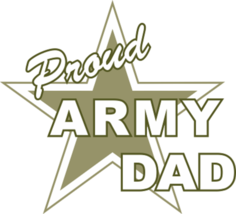 6&quot; Proud Army Dad Sticker Decal Usa Made - £23.97 GBP