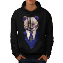 Wellcoda Businessman Panda Mens Hoodie, Smart Bear Casual Hooded Sweatshirt - £25.31 GBP+