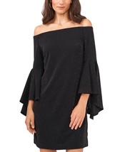 MSRP $119 Vince Camuto Womens Off-The-Shoulder Flutter-Sleeve Dress Size Small - £20.77 GBP