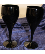 Mikasa Elegance Elegant Midnight Black - Wine Glasses - Set of 2 - $467.43 MXN
