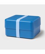 Sun Squad™ Bento Box Blue Plastic 7in x 4in 2 Compartments - $3.28 CAD