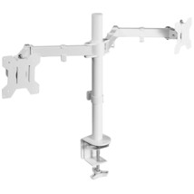 VIVO Dual Monitor Desk Mount, Heavy Duty Fully Adjustable Stand, Fits 2 LCD LED  - £67.93 GBP