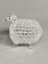 Vintage Small Glass Sheep Figurine - $9.89