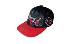 Vintage 90’s Chicago Bulls 1996 NBA Leather Strapback Hat - £22.78 GBP