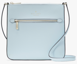 Kate Spade Sadie North South Crossbody Light Blue Sky Leather Purse K7379 NWT - £66.63 GBP