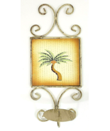 Folding Palm Tree Candle Holders Set Of 2 Each Holds 2&quot; - 3&quot; Candles - $19.20 CAD