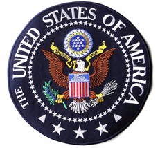 UNITED STATES OF AMERICA USA GREAT SEAL LARGE EMBROIDERED PATCH 10 INCHES - £12.10 GBP