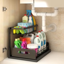 Under Sink Organizers And Storage, Pull Out Cabinet Organizer With Sliding Drawe - £34.84 GBP