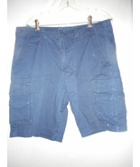 Blue twill Cargo Men&#39;s Shorts Sz 36  100% cotton - $514.90 MXN