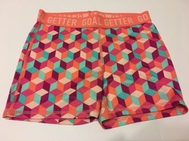 Girls Danskin Fitted Compression Shorts Active Sports XL Geo - $13.99