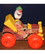 Vintage 1965 Fisher-Price  Wooden Jalopy clown Car Pull Toy #724 Made in... - $263.24 MXN