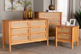 Kaori Golden Brown Wood Japandi 3-Piece Storage Set w/Distressed-Finishe... - $21,805.03 MXN