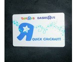 TOYS R US BABIES R US QUICK CHECKOUT 2011 BUSTER GIFTCARD CARD NO VALUE $0 - $4.75