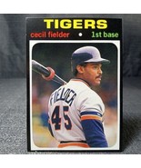 Cecil Fielder Detroit Tigers 1991 BB Card Price Guide Monthly - Near Per... - £5.52 GBP