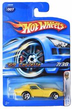Hot Wheels &#39;69 Corvette, 2006 First Editions 7/38 [Yellow] - Corvette - $7.15