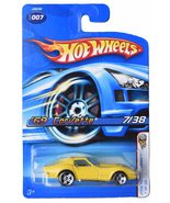 Hot Wheels &#39;69 Corvette, 2006 First Editions 7/38 [Yellow] - Corvette - $7.15