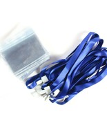 Blue Lanyards with ID Badge Holders Waterproof Clear Pack of 10 Plus Extra - $24.07 CAD