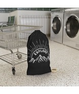 Customizable Woven Drawstring Laundry Bag - Explore Mountain Graphic - N... - £25.10 GBP+