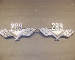 Ford 289 Emblems OEM C5AB-16237-A C50B-16237-A 1965 66 Mustang Fairlane - $143.99