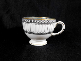 Wedgwood Footed Teacup in Colonnade Black # 23168 - £7.87 GBP