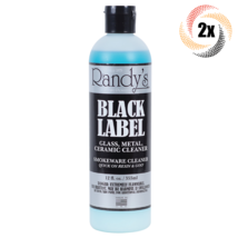 2x Bottles Randy&#39;s Black Label Glass Metal &amp; More Cleaner 12oz | Fast Shipping! - £19.21 GBP