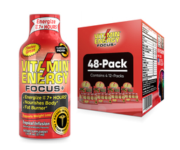 Vitamin Energy® Focus+ Tropical Infusion &#39;Clinically Proven&#39; Energy Shots (48pk) - £58.73 GBP